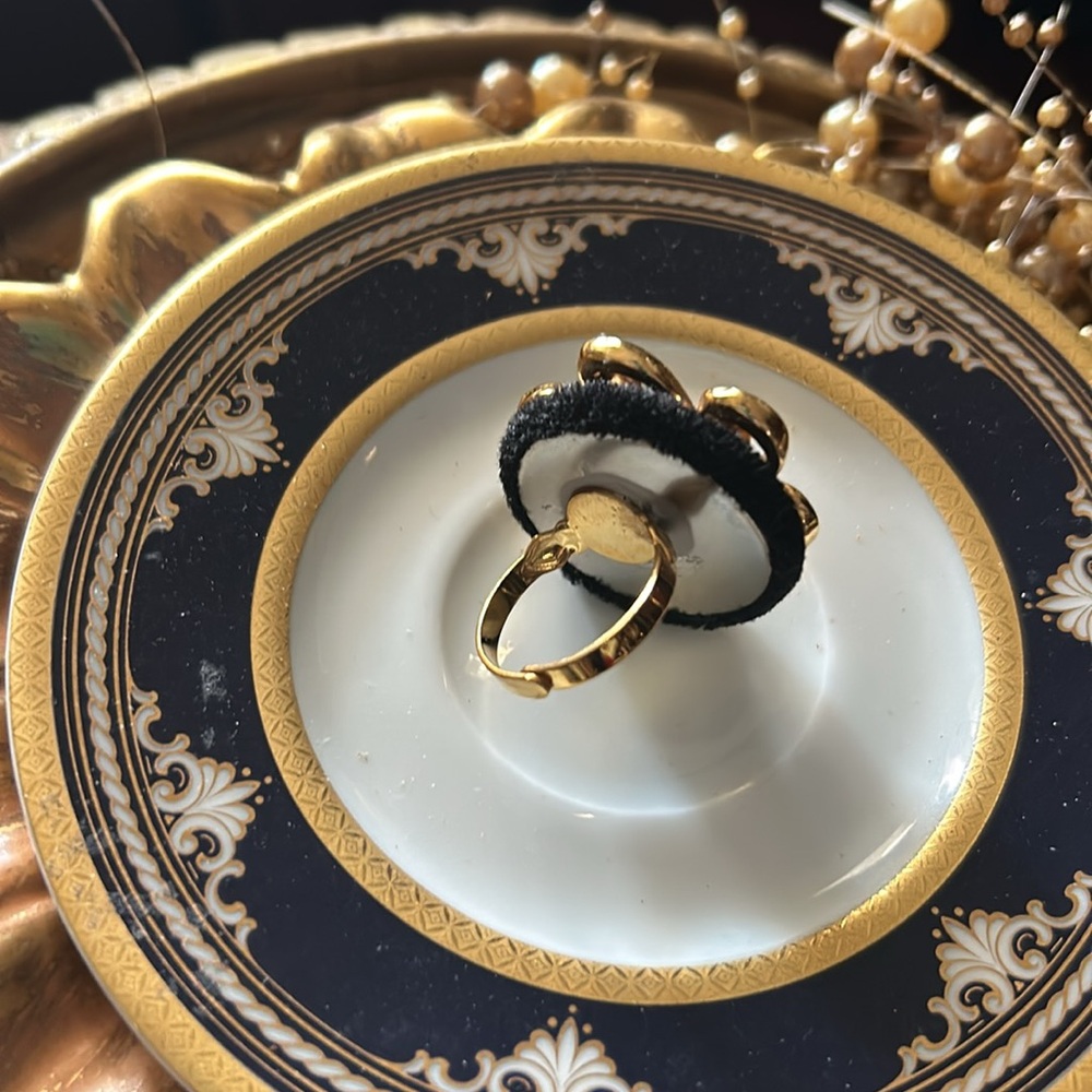 Vintage Button Ring - image 3